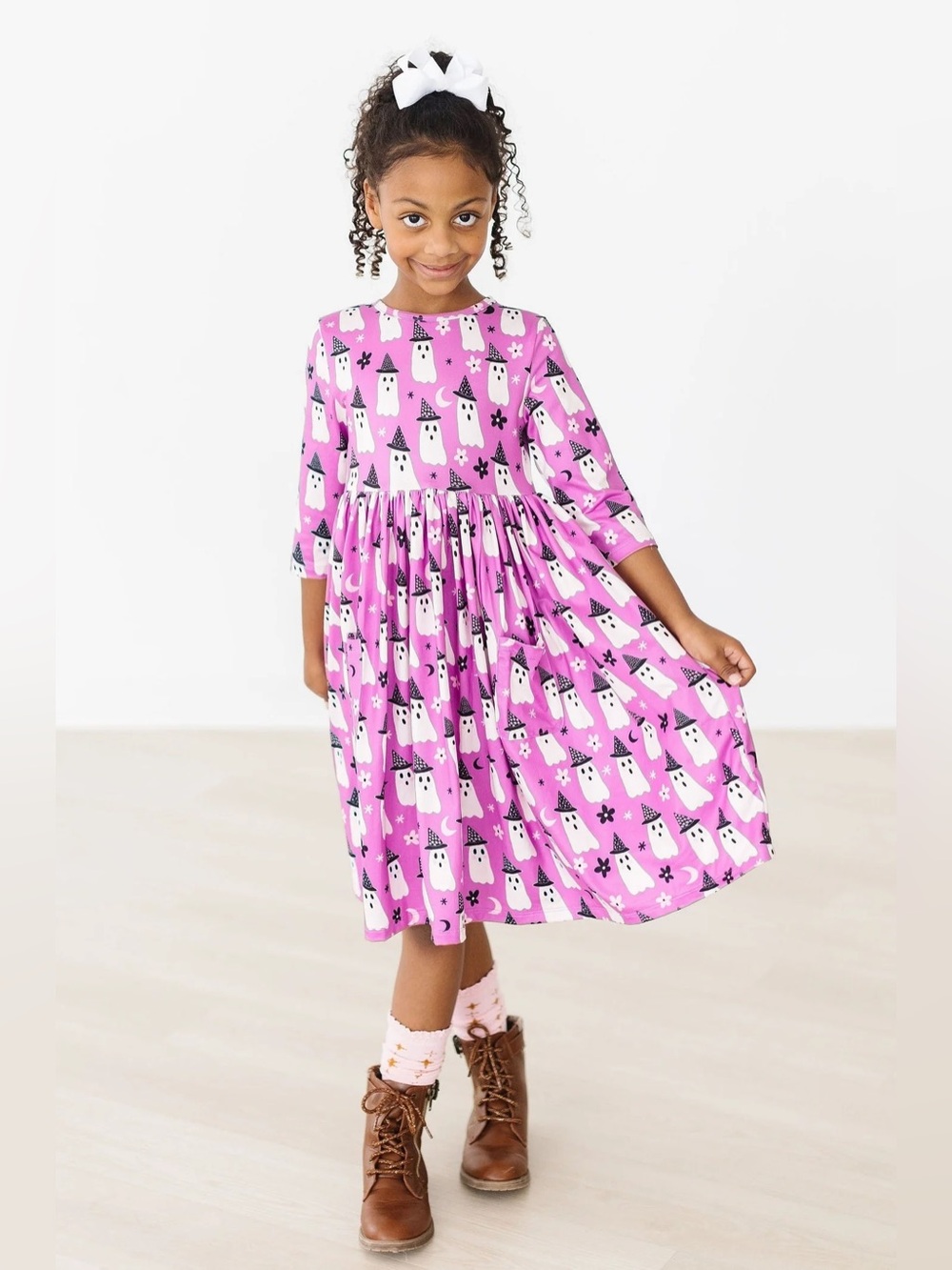 Mila & Rose Witches Boo 3/4 Sleeve Twirl Dress HALLOWEEN NWT Size 7/8